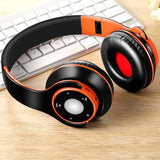 Foldable Colorful Wireless Bluetooth Headphone with Mic