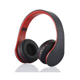 Rose Gold Foldable Wireless Bluetooth Headphones with Mic