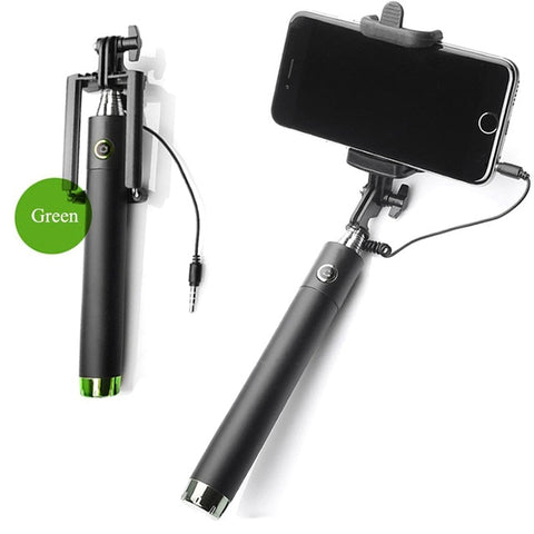 New Extendable Folding Wired Selfie Stick