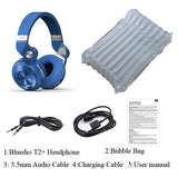 Bluedio T2+ Foldable Wireless Bluetooth Headphone with Mic